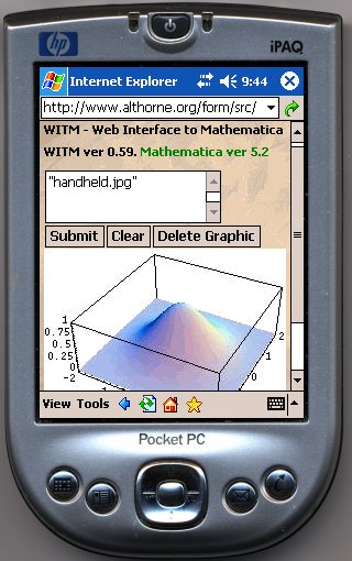 iPAQ running Mathematica