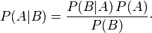 Bayes' formula