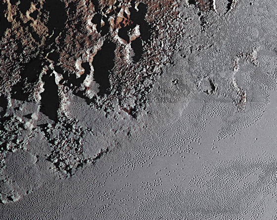 Pluto shoreline