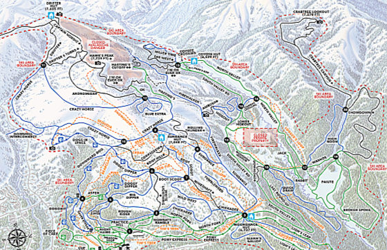 Ski map